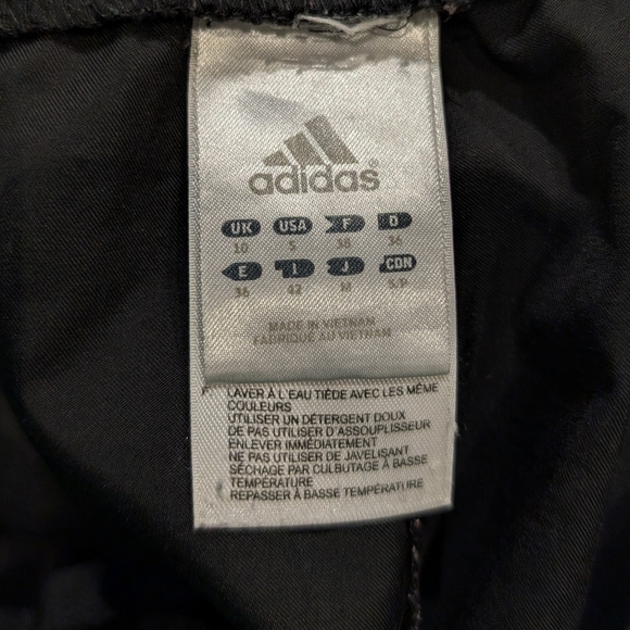 Adidas Black Track Pants with White Stripes - Picture 5 of 5